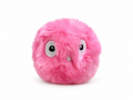 Fluffy balletje met geluid roze