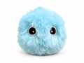 Fluffy balletje met geluid blauw