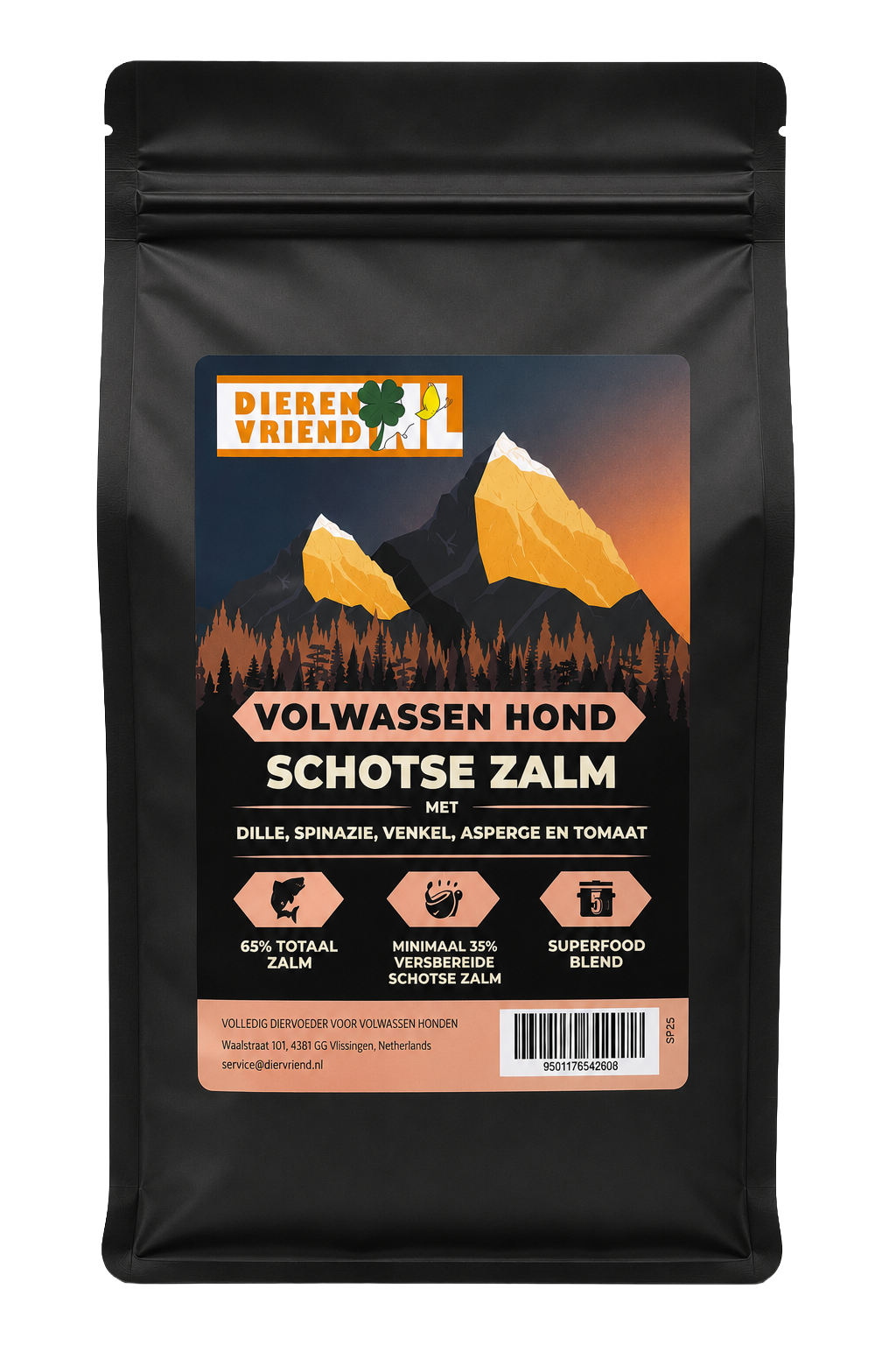 Volwassen Hond Schotse Zalm